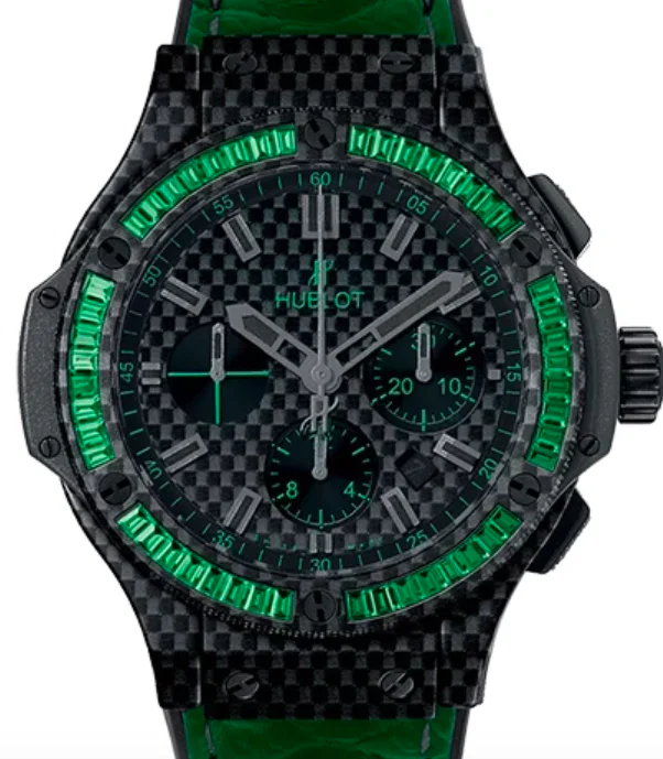 Hublot Big Bang 44 mm carbon BEZEL BAGUETTE TSAVORITES 44mm